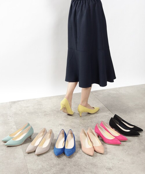 DRESKIP（ドレスキップ）の「◆【撥水】ゴールドライン5cmパンプス【靴のまち神戸で作りました】（パンプス・レディース・ブラック/マスタード/サンドベージュ/ピンク系/ライトブルー/グリーン系5/ピンク系1・25/30/35/40/45/50）」の8枚目の写真