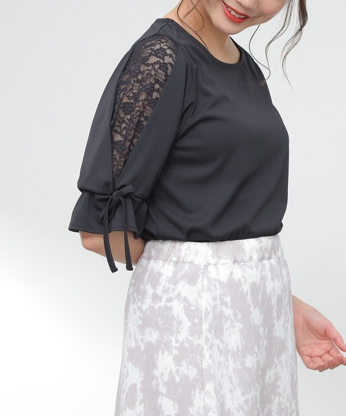 Honeys（ハニーズ）の「袖レーストップス（Tシャツ/カットソー）」 - WEAR