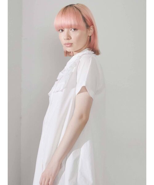 merry jenny（メリージェニー）の「フリルシャツテントワンピース（ワンピース・レディース・オフホワイト/ブラック/ライトブルー・FREE）」の19枚目の写真