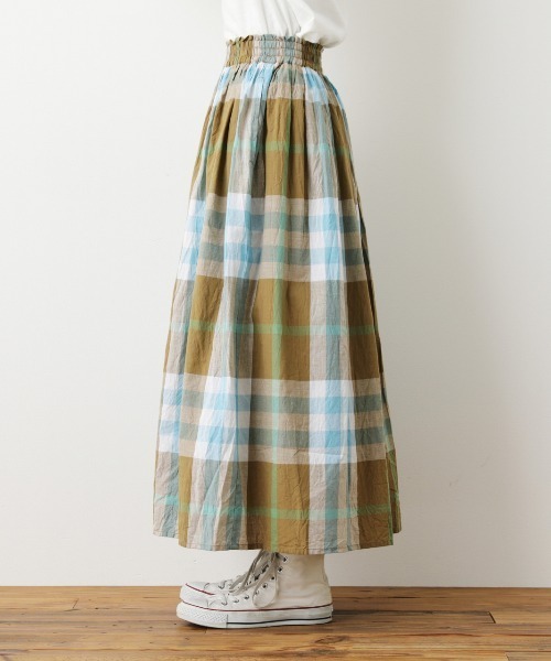 RODEO CROWNS WIDE BOWL（ロデオクラウンズワイドボウル）の「BIG CHECKマキシスカート（スカート・レディース・イエロー系その他/ブラウン系その他/グリーン系その他・FREE）」の12枚目の写真