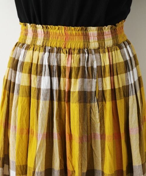 RODEO CROWNS WIDE BOWL（ロデオクラウンズワイドボウル）の「BIG CHECKマキシスカート（スカート・レディース・イエロー系その他/ブラウン系その他/グリーン系その他・FREE）」の13枚目の写真