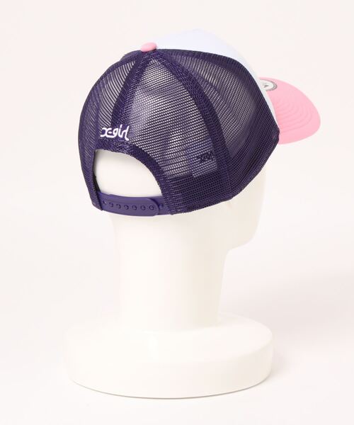 NEW ERA（ニューエラ）の「【NEW ERA】9FORTY A-Frame トラッカー X-girl ドリッピング バタフライ（キャップ・レディース・ピンク/ホワイト×ブラック/ブラック×ブラック/ベージュ系その他/ブルー系その他/ホワイト×パープル・F）」の7枚目の写真