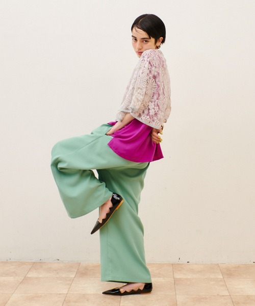 manana suerte(マニャーナスエルテ)の「トレンドアイテム ポインテッドトゥzigzagシューズ(パンプス・レディース・グリーン/ブラック・LARGE/MEDIUM)」の14枚目の写真