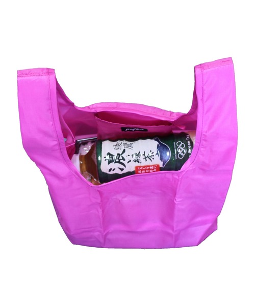Healthknit Product(ヘルスニットプロダクト)の「コンパクトレジ袋バッグ エコバック(エコバッグ/サブバッグ・メンズ・ブルー/ブラック系その他/ブラック/レッド・FREE)」の13枚目の写真