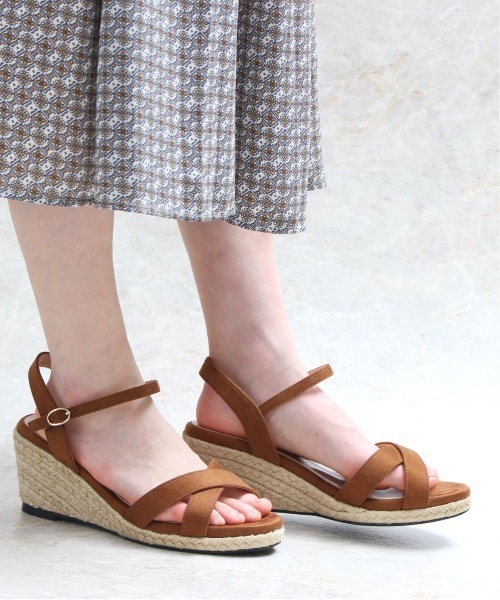 LUGG NAGG(ラグナグ)の「ストラップウェッジヒールサンダル(サンダル・レディース・ブラック/ブラウン/グレー/ブルー・LL/S/M/L)」の3枚目の写真