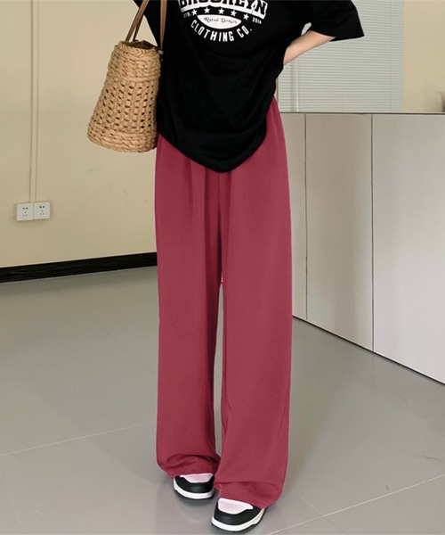 VIBGYOR(ヴィブジョー)の「【leune】カラースラックス(スラックス・レディース・ブラック/ブルー/ワイン・FREE)」の1枚目の写真