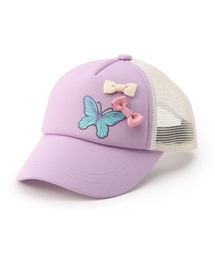 ◆蝶プリントリボンメッシュCAP