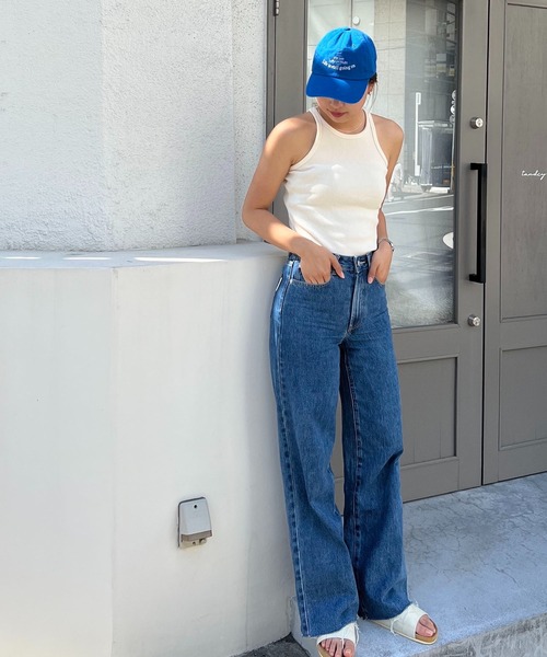 CANAL JEAN(キャナルジーン)の「smileyranna ロゴCAP vol.3(キャップ・レディース・ホワイト/ブルー・ONE SIZE)」の7枚目の写真