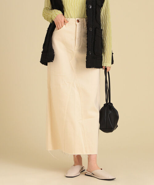 Ray BEAMS（レイビームス）の「RED CARD TOKYO × Ray BEAMS / 別注 Maddie スカート（スカート・レディース・サックスブルー/ナチュラル・1/0）」の13枚目の写真