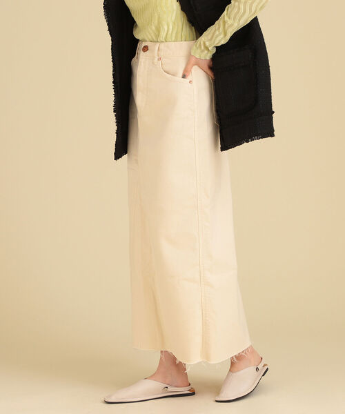 Ray BEAMS（レイビームス）の「RED CARD TOKYO × Ray BEAMS / 別注 Maddie スカート（スカート・レディース・サックスブルー/ナチュラル・1/0）」の14枚目の写真