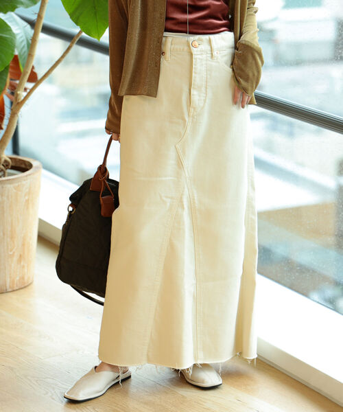 Ray BEAMS（レイビームス）の「RED CARD TOKYO × Ray BEAMS / 別注 Maddie スカート（スカート・レディース・サックスブルー/ナチュラル・1/0）」の18枚目の写真