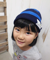 CIAOPANIC TYPY | KIDSコットン混ボーダーリブニットワッチ(ニットキャップ/ビーニー)