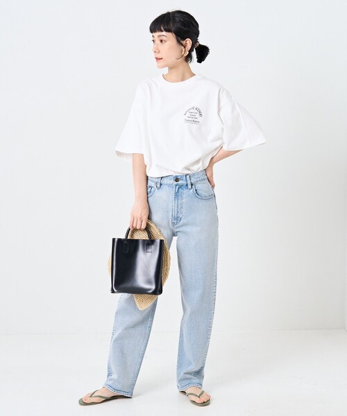 FREAK'S STORE（フリークスストア）の「FISH TEE/フィッシュTシャツ（Tシャツ/カットソー・レディース・ブラック/オフホワイト・ﾌﾘ-）」の8枚目の写真