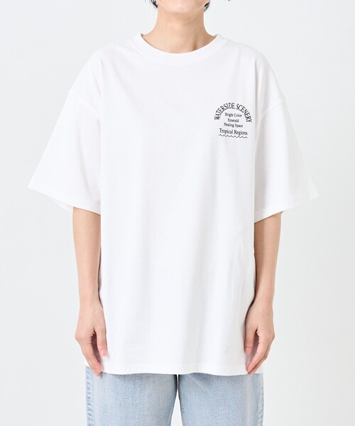 FREAK'S STORE（フリークスストア）の「FISH TEE/フィッシュTシャツ（Tシャツ/カットソー・レディース・ブラック/オフホワイト・ﾌﾘ-）」の12枚目の写真