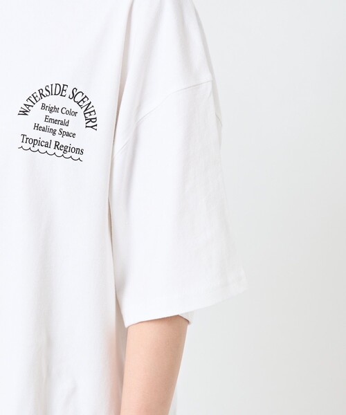 FREAK'S STORE（フリークスストア）の「FISH TEE/フィッシュTシャツ（Tシャツ/カットソー・レディース・ブラック/オフホワイト・ﾌﾘ-）」の18枚目の写真
