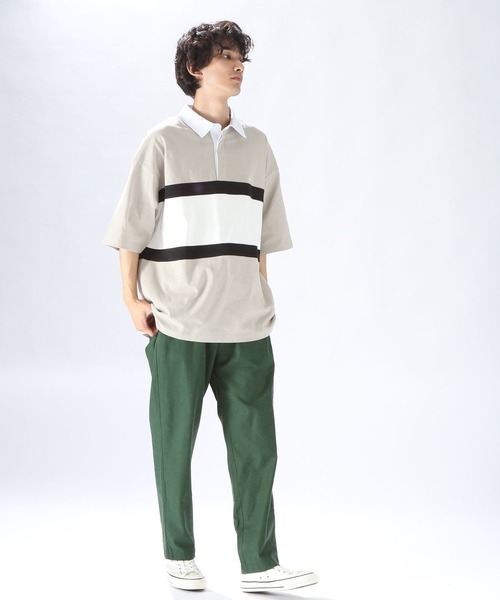 niko and...(ニコアンド)の「切り替えラガーTシャツ(Tシャツ/カットソー・メンズ・ネイビー/グリーン/スモーク・LARGE/MEDIUM)」の10枚目の写真