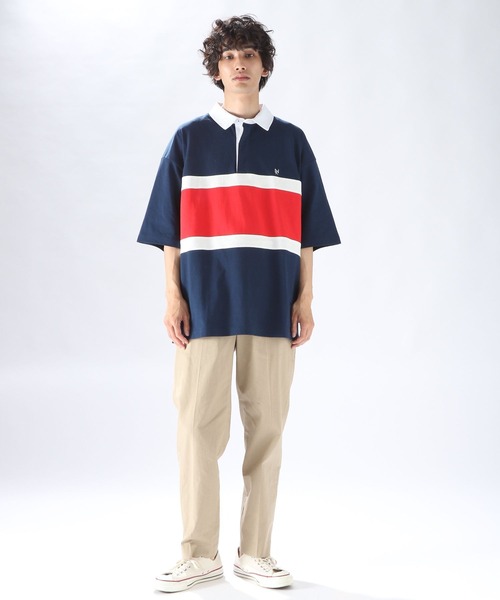 niko and...(ニコアンド)の「切り替えラガーTシャツ(Tシャツ/カットソー・メンズ・ネイビー/グリーン/スモーク・LARGE/MEDIUM)」の11枚目の写真