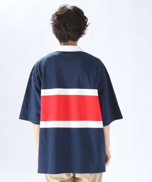 niko and...(ニコアンド)の「切り替えラガーTシャツ(Tシャツ/カットソー・メンズ・ネイビー/グリーン/スモーク・LARGE/MEDIUM)」の4枚目の写真