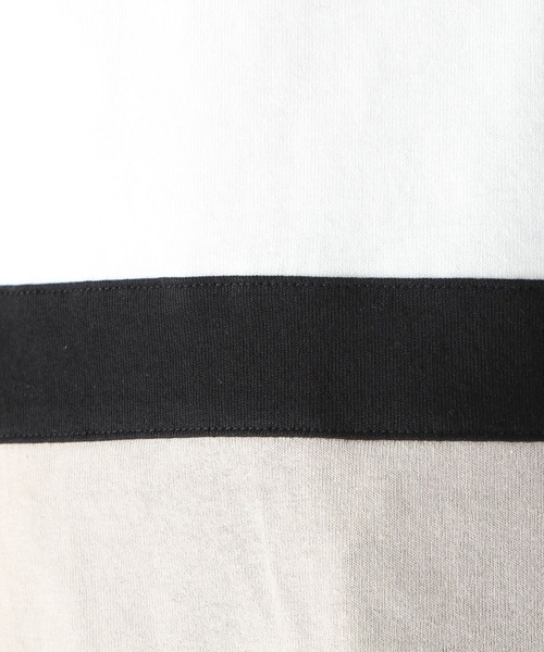 niko and...(ニコアンド)の「切り替えラガーTシャツ(Tシャツ/カットソー・メンズ・ネイビー/グリーン/スモーク・LARGE/MEDIUM)」の9枚目の写真