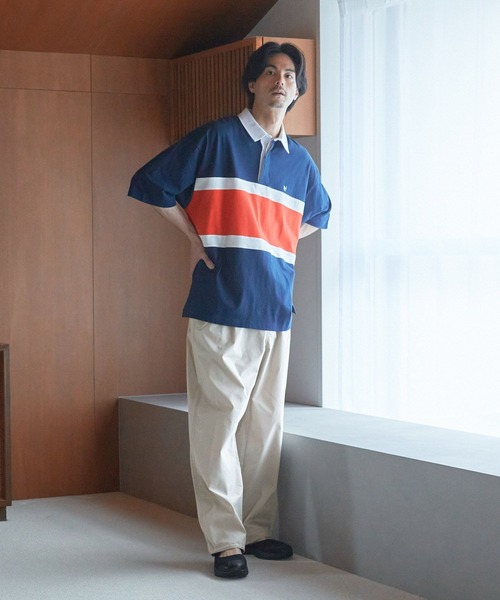 niko and...(ニコアンド)の「切り替えラガーTシャツ(Tシャツ/カットソー・メンズ・ネイビー/グリーン/スモーク・LARGE/MEDIUM)」の21枚目の写真