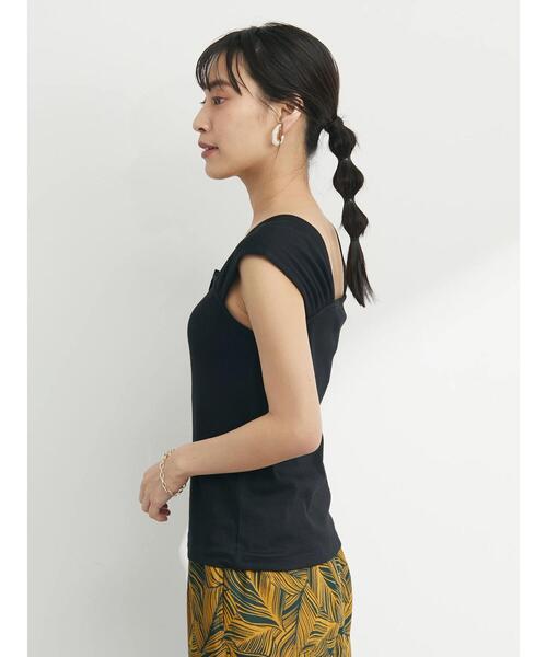 Sugar spoon(シュガースプーン)の「・SUGAR SPOON リブフレンチタンク(タンクトップ・レディース・ブラック/イエロー/グリーン/オフホワイト・FREE)」の7枚目の写真