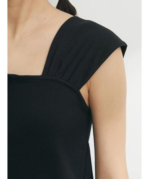 Sugar spoon(シュガースプーン)の「・SUGAR SPOON リブフレンチタンク(タンクトップ・レディース・ブラック/イエロー/グリーン/オフホワイト・FREE)」の10枚目の写真