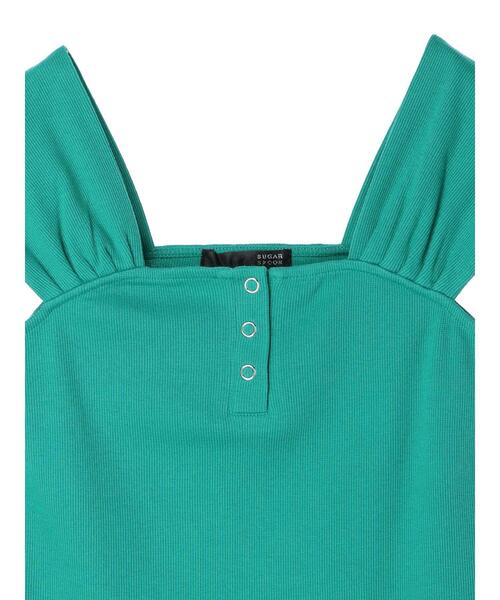 Sugar spoon(シュガースプーン)の「・SUGAR SPOON リブフレンチタンク(タンクトップ・レディース・ブラック/イエロー/グリーン/オフホワイト・FREE)」の15枚目の写真