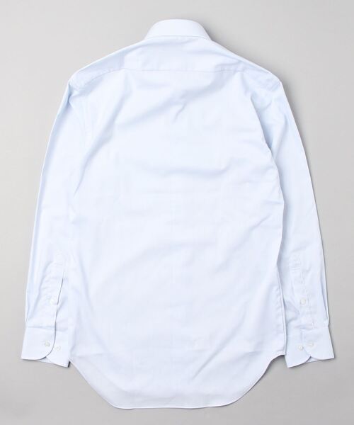 Perfect Suit FActory(パーフェクトスーツファクトリー)の「【形態安定】長袖ワイシャツ COOLMAX カッタウェイ サックス(ビジネスシャツ・メンズ・サックスブルー・首回り37cm-裄丈80cm/首回り39cm-裄丈82cm/首回り43cm-裄丈86cm/首回り41cm-裄丈84cm)」の5枚目の写真
