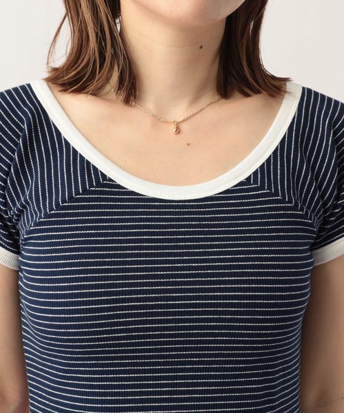 Heather（ヘザー）の「チビボーダーT 296481（Tシャツ