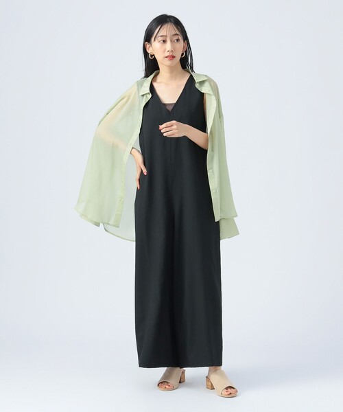 BEAMSHEART/Vネックオールインワン