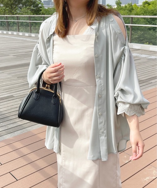 apres jour(アプレジュール)の「2WAYシアーチュニックブラウス【ZOZOTOWN限定アイテム】(シャツ/ブラウス・レディース・ミント/ピンクベージュ/オフホワイト/ライトベージュ/ブラック・X-LARGE/フリー)」の22枚目の写真