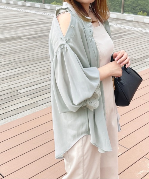 セール】2WAYシアーチュニックブラウス【ZOZOTOWN限定アイテム