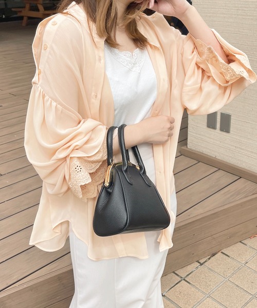 apres jour(アプレジュール)の「2WAYシアーチュニックブラウス【ZOZOTOWN限定アイテム】(シャツ/ブラウス・レディース・ミント/ピンクベージュ/オフホワイト/ライトベージュ/ブラック・X-LARGE/フリー)」の14枚目の写真