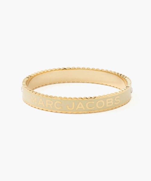 MARC JACOBS（マークジェイコブス）の「THE MEDALLION LARGE BANGLE/ザ メダリオン ラージ バングル（バングル/リストバンド・レディース・ブラック×ゴールド/ホワイト×ゴールド・ONE SIZE）」の2枚目の写真