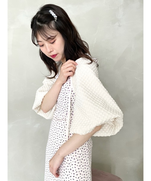 jumelle（ジュメロ）の「ポコポコボレロ（カーディガン/ボレロ・レディース・アイボリー・FREE）」の9枚目の写真