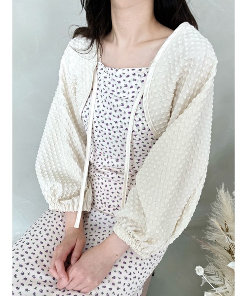 jumelle（ジュメロ）の「ポコポコボレロ（カーディガン/ボレロ・レディース・アイボリー・FREE）」の8枚目の写真