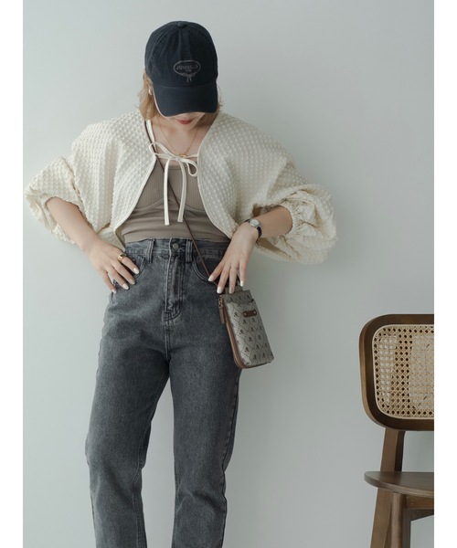 jumelle（ジュメロ）の「ポコポコボレロ（カーディガン/ボレロ・レディース・アイボリー・FREE）」の11枚目の写真