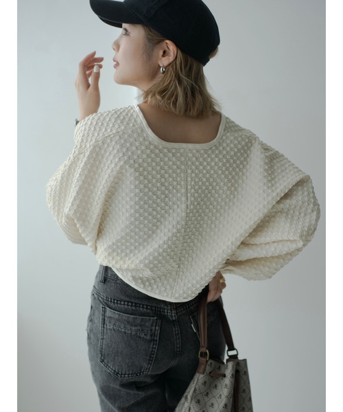 jumelle（ジュメロ）の「ポコポコボレロ（カーディガン/ボレロ・レディース・アイボリー・FREE）」の3枚目の写真