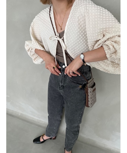 jumelle（ジュメロ）の「ポコポコボレロ（カーディガン/ボレロ・レディース・アイボリー・FREE）」の14枚目の写真