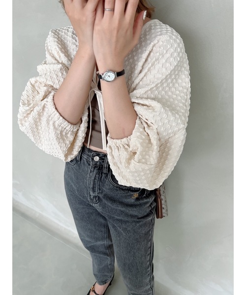 jumelle（ジュメロ）の「ポコポコボレロ（カーディガン/ボレロ・レディース・アイボリー・FREE）」の16枚目の写真