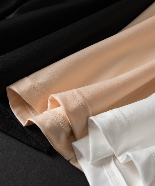 SAISON DE PAPILLON（セゾンドパピヨン）の「【お登録者数2.4万人突破】Y字ラインカバーペチコート付きインナーペチパンツ（インナーウェア/肌着・レディース・ホワイト/ブラック/ベージュ・フリー）」の6枚目の写真