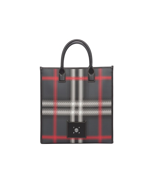 BURBERRY（バーバリー）の「ブラーチェック＆レザー トート（トートバッグ・メンズ・チャコールグレー・ONE SIZE）」の6枚目の写真