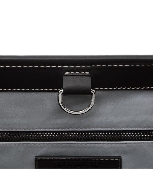 BURBERRY（バーバリー）の「ブラーチェック＆レザー トート（トートバッグ・メンズ・チャコールグレー・ONE SIZE）」の5枚目の写真