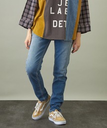 CUBE SUGAR | 10ozデニムストレッチローライズスリムパンツ(デニムパンツ)