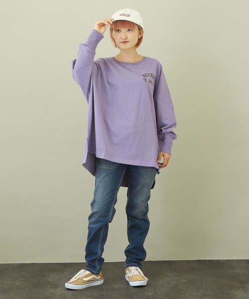 CUBE SUGAR（キューブシュガー）の「10ozデニムストレッチローライズスリムパンツ（デニムパンツ・レディース・ライトブルー/インディゴブルー・S/M）」の18枚目の写真