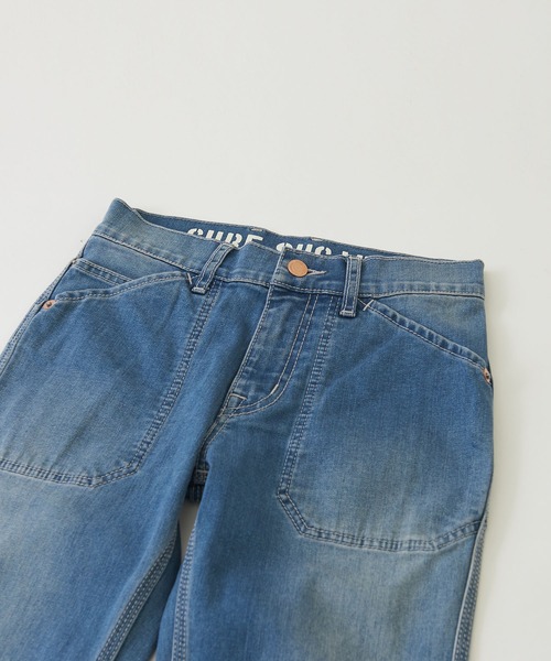CUBE SUGAR（キューブシュガー）の「10ozデニムストレッチローライズスリムパンツ（デニムパンツ・レディース・ライトブルー/インディゴブルー・S/M）」の20枚目の写真