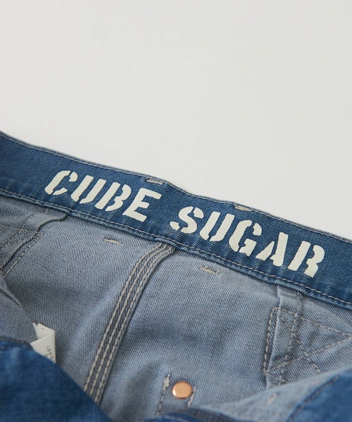 CUBE SUGAR（キューブシュガー）の「10ozデニムストレッチローライズスリムパンツ（デニムパンツ・レディース・ライトブルー/インディゴブルー・S/M）」の11枚目の写真
