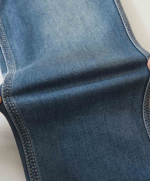 CUBE SUGAR（キューブシュガー）の「10ozデニムストレッチローライズスリムパンツ（デニムパンツ・レディース・ライトブルー/インディゴブルー・S/M）」の21枚目の写真