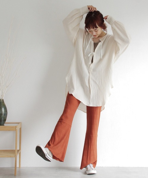 Crisp（クリスプ）の「メロウフレアパンツ（その他パンツ・レディース・ブラウン/ピンク/グリーン・FREE）」の20枚目の写真