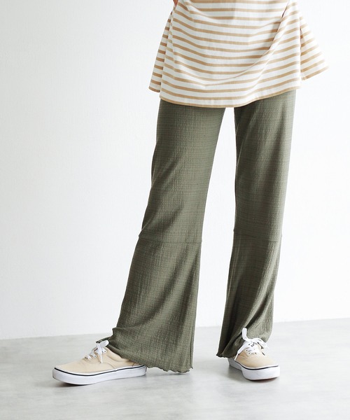Crisp（クリスプ）の「メロウフレアパンツ（その他パンツ・レディース・ブラウン/ピンク/グリーン・FREE）」の7枚目の写真